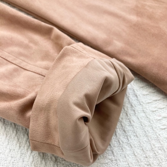 Hutch Anthropologie Jacket Draped Faux Suede Neutral Size Medium, NWT - Picture 10 of 16